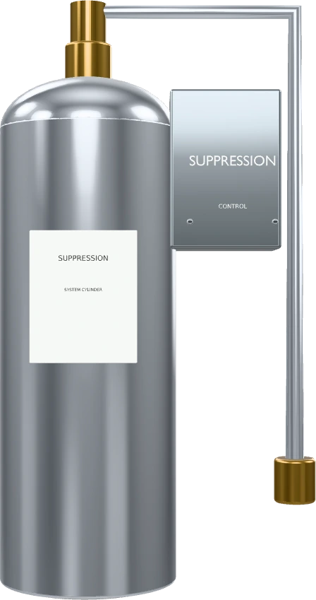 kitchen suppression - 3D view